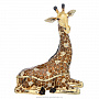 Шкатулка "Большой лежачий жираф". Традиции Фаберже, фотография 1. Интернет-магазин ЛАВКА ПОДАРКОВ