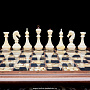 Шахматы в ларце с инкрустацией из янтаря и янтарными фигурами, фотография 4. Интернет-магазин ЛАВКА ПОДАРКОВ