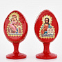 0017500 Яйцо пасхальное ЛИКИ СВЯТЫХ на срезе, с подставкой, фотография 2. Интернет-магазин ЛАВКА ПОДАРКОВ