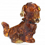 Статуэтка с янтарем "Собачка" (средняя), фотография 1. Интернет-магазин ЛАВКА ПОДАРКОВ