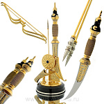  Златоуст Оружие сувенирное нож "СУЛТАН" позолота,в П/У