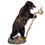 Чучело медведя с посохом, фотография 2. Интернет-магазин ЛАВКА ПОДАРКОВ