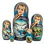 Матрешка "Снежная королева" 5 мест, фотография 4. Интернет-магазин ЛАВКА ПОДАРКОВ