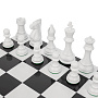Шахматы из искусственного камня с деревянными утяжеленными фигурами 40х40 см, фотография 2. Интернет-магазин ЛАВКА ПОДАРКОВ