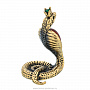 Статуэтка с янтарем "Змейка кобра с короной", фотография 5. Интернет-магазин ЛАВКА ПОДАРКОВ