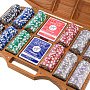Покерный набор в резном чемоданчике из ясеня "Арабеска-6", фотография 4. Интернет-магазин ЛАВКА ПОДАРКОВ