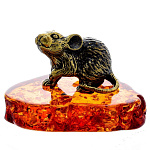 0058644/641 Сувенир Мышка Полевка (коньячный)