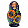 Матрешка  "Подсолнухи" 5 мест, фотография 1. Интернет-магазин ЛАВКА ПОДАРКОВ