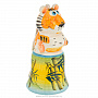 Керамический колокольчик "Тигр Бамбук", фотография 2. Интернет-магазин ЛАВКА ПОДАРКОВ