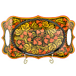 0078341 Хохлома ПОДНОС прямоуг 38*25см