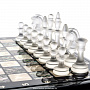 Шахматный ларец с натуральным перламутром и фигурами из хрусталя, фотография 6. Интернет-магазин ЛАВКА ПОДАРКОВ