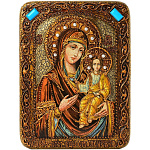 0036003/21*29см Икона подарочная"БМ Одигитрия Смоленская"мор.дуб  в ПУ (RTI-514.m)