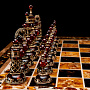 Шахматы деревянные с фигурами из янтаря, фотография 4. Интернет-магазин ЛАВКА ПОДАРКОВ