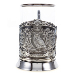 0062562-ник Подстаканник никелированный "МУДРЫЙ РУКОВОДИТЕЛЬ" ПРЕЗЕНТ