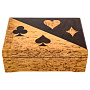 Шкатулка деревянная с игральными картами и ручкой, фотография 4. Интернет-магазин ЛАВКА ПОДАРКОВ