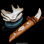 Сувенирный нож на подставке из кости "Белый орел", фотография 2. Интернет-магазин ЛАВКА ПОДАРКОВ