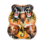 0078106 ГЖЕЛЬ Скульптура СОВА, в цвете, h=5 см