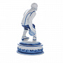 Статуэтка "Баскетболист" Гжель, фотография 3. Интернет-магазин ЛАВКА ПОДАРКОВ