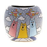  Керамика ВАЗА Линза сред "КОТЫ ПОЛОЗКОВА"