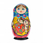 0021808-5м-10 Матрешка "Матрена "  (без лака), фотография 7. Интернет-магазин ЛАВКА ПОДАРКОВ