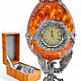 Часы-шкатулка янтарная, фотография 1. Интернет-магазин ЛАВКА ПОДАРКОВ