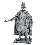 0080145 Олов.миниатюра некраш. 6-11мм Казацкий полковник. Украина, 17 век