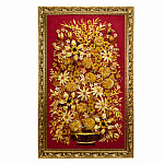 Картина янтарная "Букет цветов" 80х140 см
