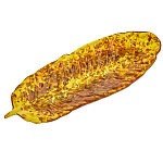 Янтарная тарелка для мелочей "Перо"