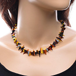 0039809/15-13,5 Янтарь натуральный Бусы "Треугольники"