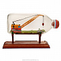 Модель в бутылке "Строительный гусеничный кран", фотография 3. Интернет-магазин ЛАВКА ПОДАРКОВ