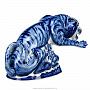 Скульптура "Тигр-охотник". Гжель, фотография 4. Интернет-магазин ЛАВКА ПОДАРКОВ