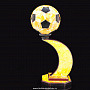  Янтарная композиция "Футбольный мяч", фотография 1. Интернет-магазин ЛАВКА ПОДАРКОВ