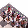 Шахматы с оловянными фигурами "Бородино" 48х48 см, фотография 5. Интернет-магазин ЛАВКА ПОДАРКОВ