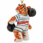 Елочная игрушка "Тигр-гиревик". Майолика, фотография 3. Интернет-магазин ЛАВКА ПОДАРКОВ