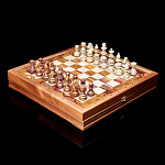 0066082 /RTG-9808 Шахматы "Американские" каменные 43*43см 