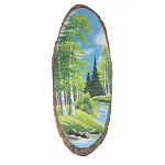 0066020 Картина каменная "Русская природа" (Срез большой) 69*27см