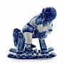 Скульптура "Мальчик на лошадке" Гжель, фотография 3. Интернет-магазин ЛАВКА ПОДАРКОВ