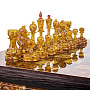 Шахматы с инкрустацией и фигурами из янтаря 60х60 см, фотография 8. Интернет-магазин ЛАВКА ПОДАРКОВ