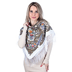 0080829 ПЛАТОК №29 белый (100%вискоза) 180*80