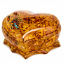 Шкатулка из янтаря "Сердце. Скорпион", фотография 4. Интернет-магазин ЛАВКА ПОДАРКОВ