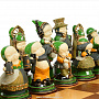Шахматы из фарфора  коллекционные "Взрослые» дети" авторские, фотография 4. Интернет-магазин ЛАВКА ПОДАРКОВ