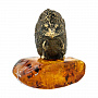 Статуэтка с янтарем "Ежик", фотография 1. Интернет-магазин ЛАВКА ПОДАРКОВ