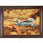 Янтарная картина "Самолет МС-21" 