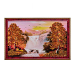 Картина янтарная "Пейзаж" 47х28 см