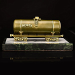 0016901 Бронза Статуэтка "Цистерна"Змеевик (4.225.0) в П/У