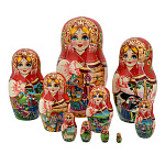 0076629-10м МАТРЕШКА  авторская "СКАЗКИ" 10м 25см (53-92)