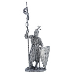 0080133 Олов.миниатюра некраш. 6-11мм Западноевропейский рыцарь, конец 12 – начало 13 века