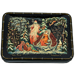 0071554-14*10см Лаковая миниатюра Палех ШКАТУЛКА "Морозко" Камардина