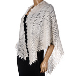 0061775 Пуховязальный промысел  Пуховая КОСЫНКА белая