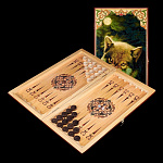 -50*25см  НАРДЫ подарочные "ВОЛК" (085m)